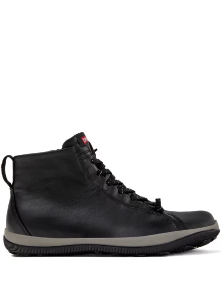 Sneakerși Camper cu șireturi din piele negru