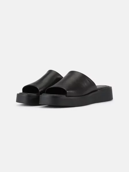 Vagabond Shoemakers natikači s platformo usnjeni DANYA črna
