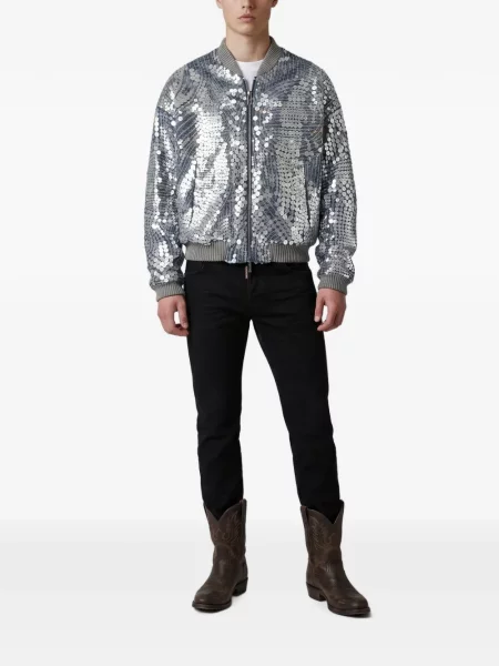 Geacă bomber Dsquared2 cu paiete