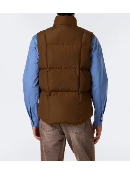 Vestă din puf Moncler maro
