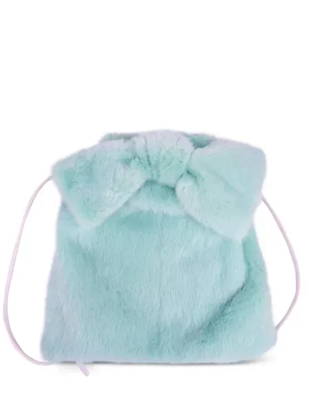 Rucsac Mate cu funde cu blană verde