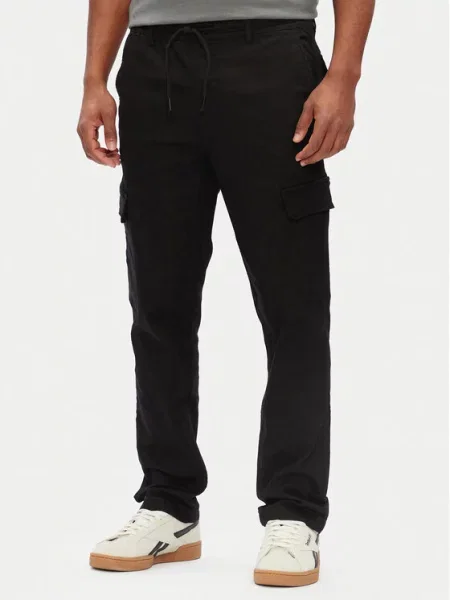 Pepe Jeans Kalhoty z materiálu černá