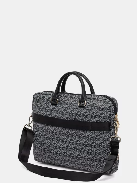 Guess torba z imitacji skóry szara