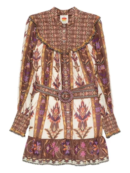 Rochie mini Farm Rio cu mărgele de costum