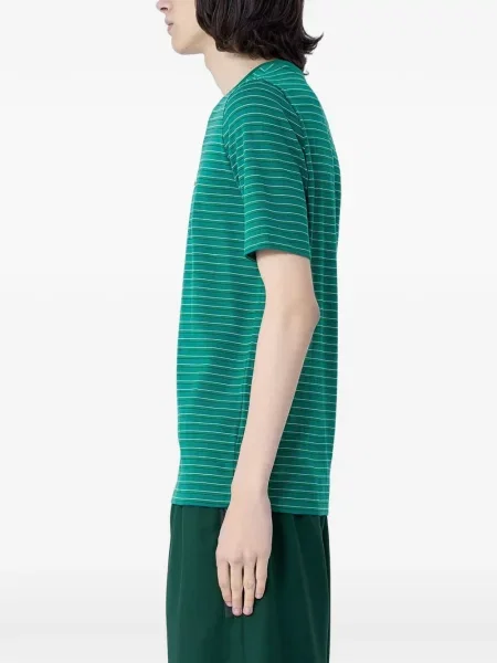 Tricou Lacoste cu dungi verde