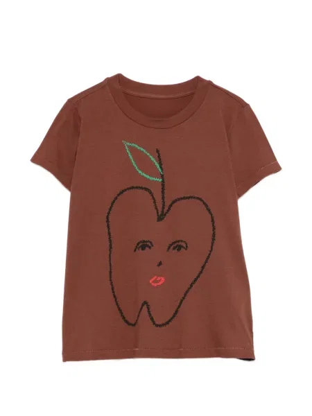 Tricou Mm6 Maison Margiela cu imagine maro