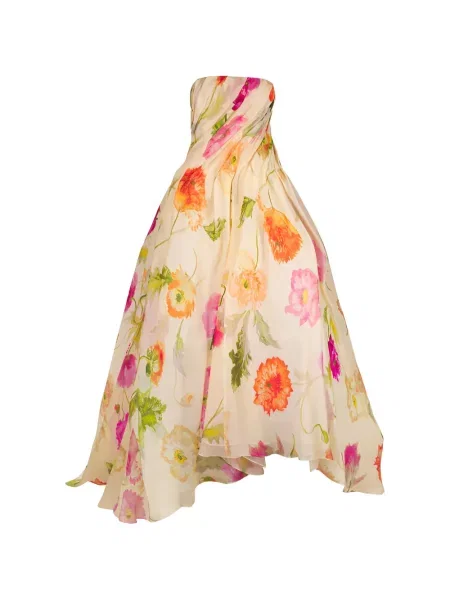 Sukienka midi Carolina Herrera w kwiatki do kolan garniturowa