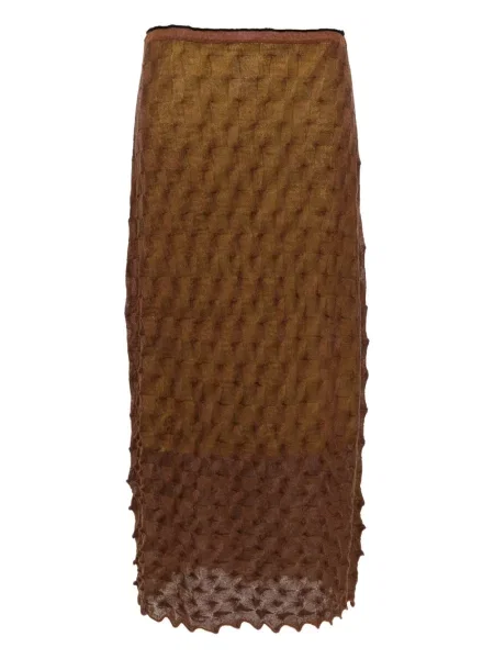 Fustă Yanyan Knits maro