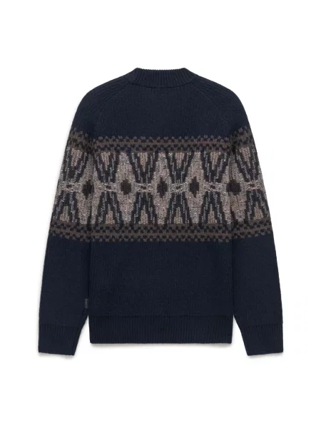 Sweter Bugatti wełniany niebieski