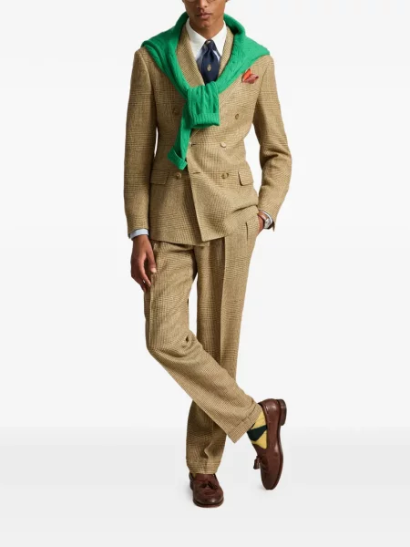 Gulerat șosete Polo Ralph Lauren de lână cu dungi negru