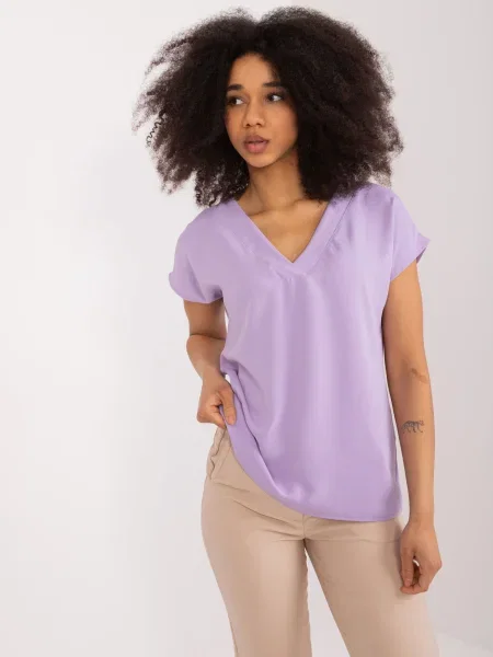 Bluzka Fashionhunters fioletowa