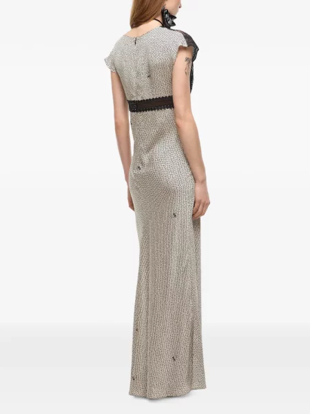 Rochie maxi Pinko cu buline din dantelă