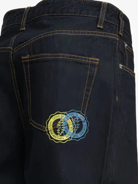 Pantaloni scurți din denim This Is Never That cu broderie negru
