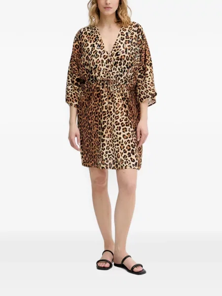 Rochie mini Lola_casademunt cu paiete cu model leopard