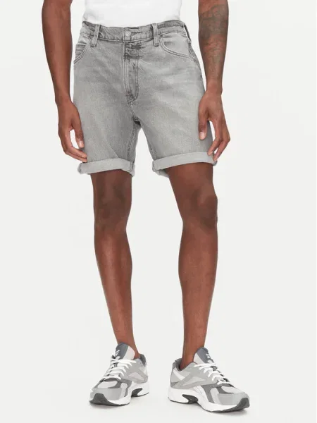 Lee Pantaloni scurți de blugi Rider gri