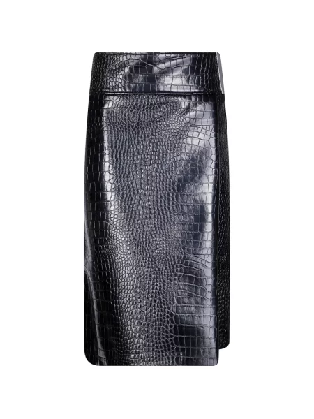 Fustă midi Sportmax în linie A negru