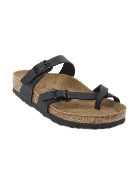 Birkenstock Mayari Birko-Flor Black Regular Fit Unisex Sandały Birkenstock Size: czarny