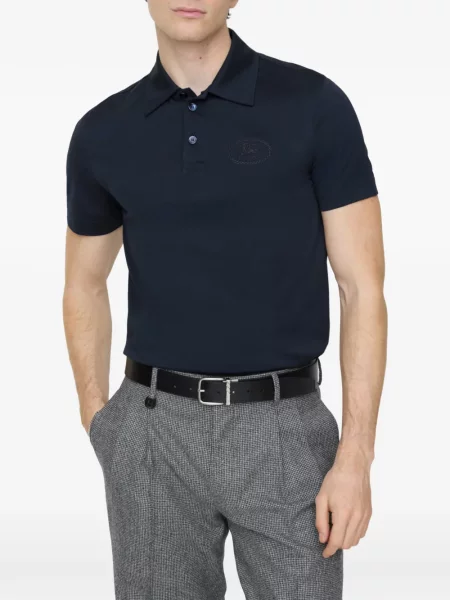 Tricou polo Burberry albastru