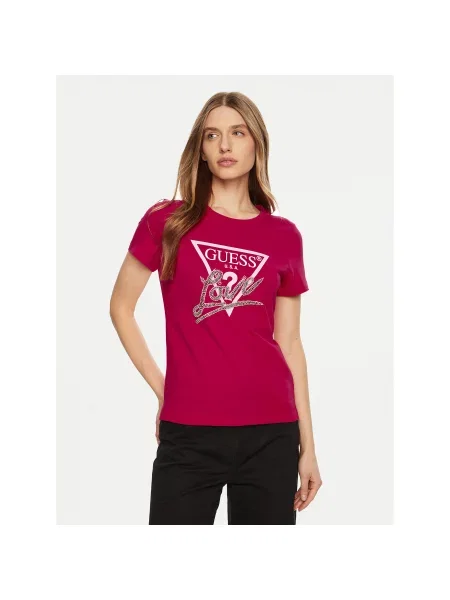 Guess Футболка Regular Fit червоний