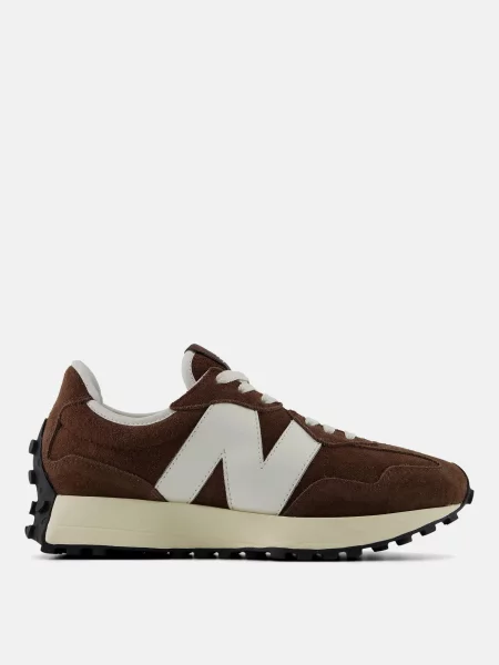 Замшевые кроссовки New Balance 327 коричневые