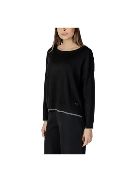 Dzianinowy sweter Liu Jo czarny