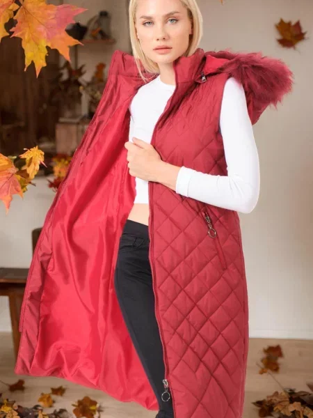 Vestă Dewberry bordo