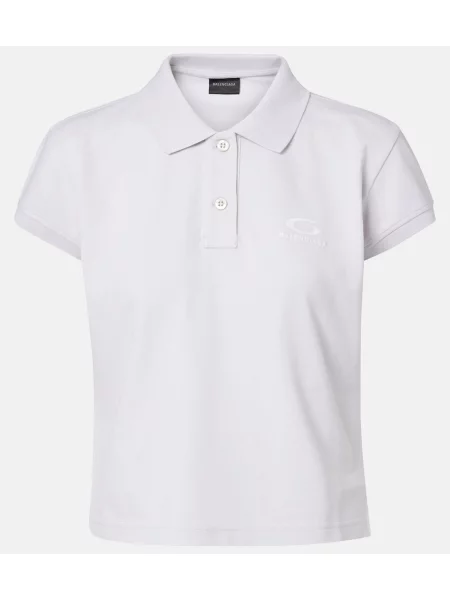 Polo Balenciaga alb