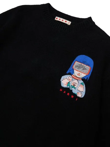 Sweter dziecięcy Marni czarny