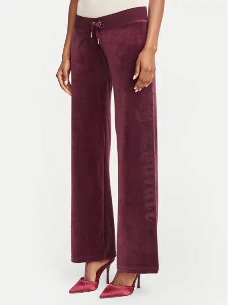 Juicy Couture Sportinės kelnės Old Gothic Vyšninė