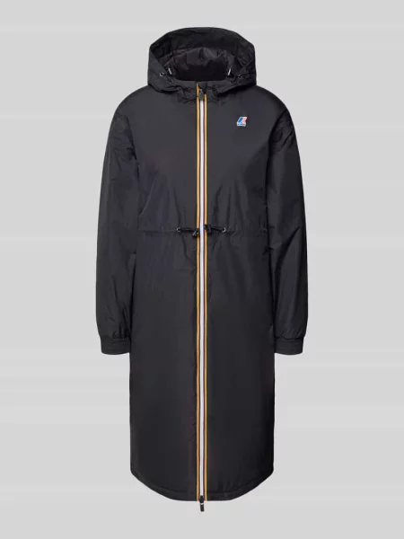 Płaszcz o kroju regular fit z nadrukiem z logo model DELIA' K-way czarny