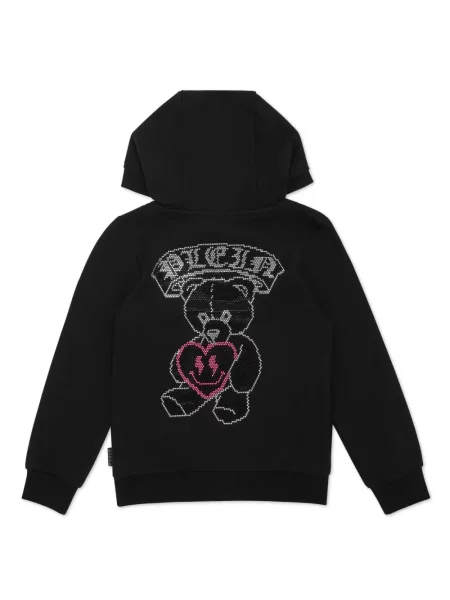 Bluza z kapturem dziecięca Philipp Plein czarna