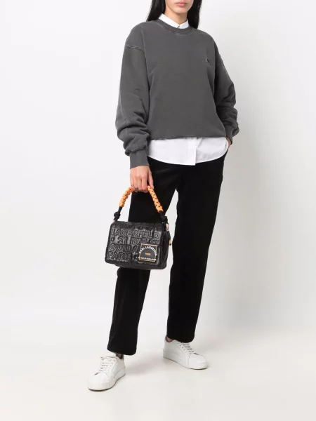 Hanorac Carhartt Wip cu autograf negru