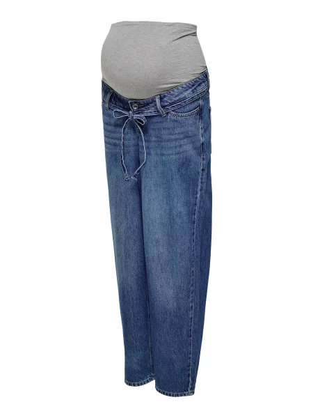 Only Maternity Jeans OLMGianna albastru denim / amestecat gri