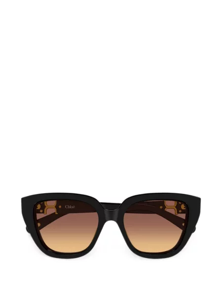 Ochelari de soare Chloé Eyewear cu autograf negru