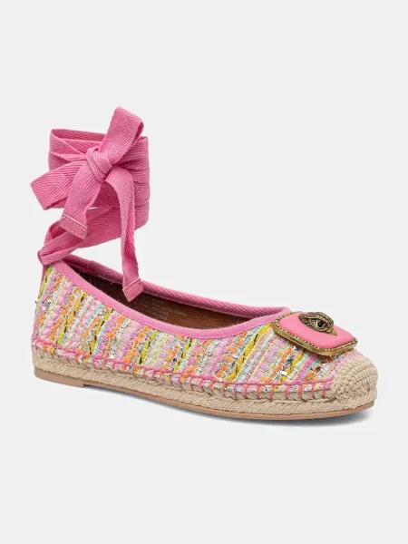Kurt Geiger London espadrile Pimlico Tie Ballet roza