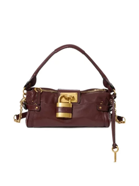 Geantă shopper Chloé din piele maro