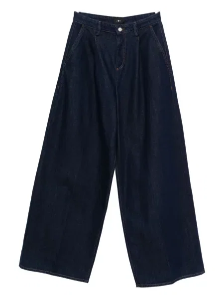 Blugi 7 For All Mankind plisate albastru