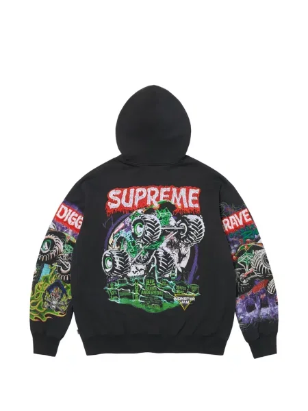 Hanorac cu glugă Supreme negru