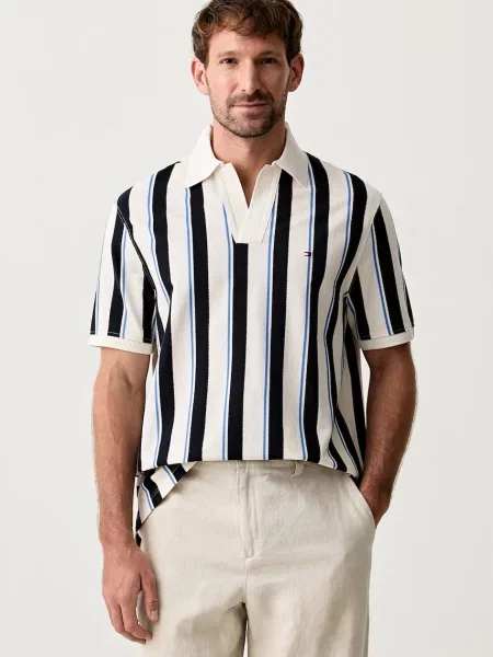 Tricou polo Tommy Hilfiger clasic bej