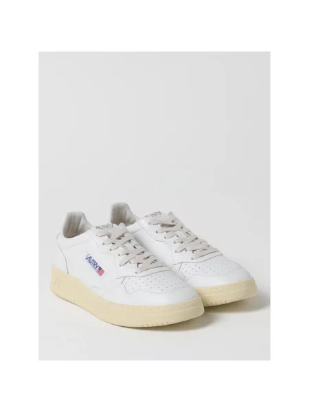 Sneakers Autry Medalist Low Man Leat/ Leat Wht/ Wht EUR 41 białe