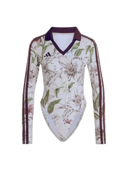 ADIDAS SPORTSWEAR Sportski bodi Adidas x Farm Rio / čokolada / zelena bež