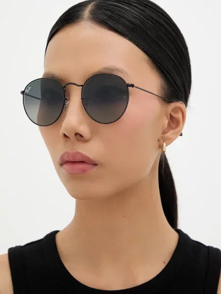 Ray-Ban Очила ROUND METAL сиво