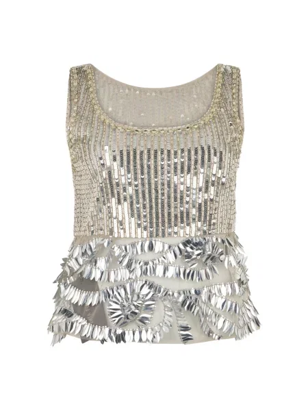 Top Alberta Ferretti szary