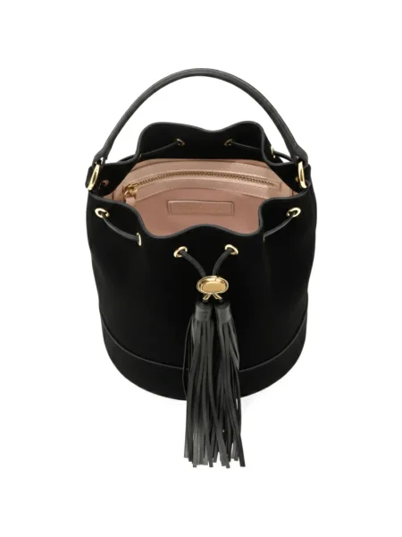 Geantă bucket Gianvito Rossi din piele negru
