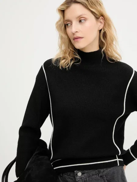 Answear.LAB pulover de cașmir cu turtleneck negru