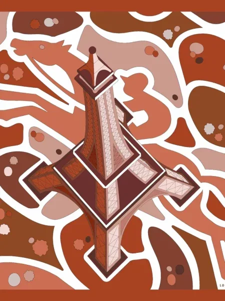 Svileni šal Longchamp narančasta