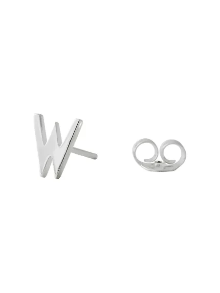 Stříbrná náušnice Design Letters