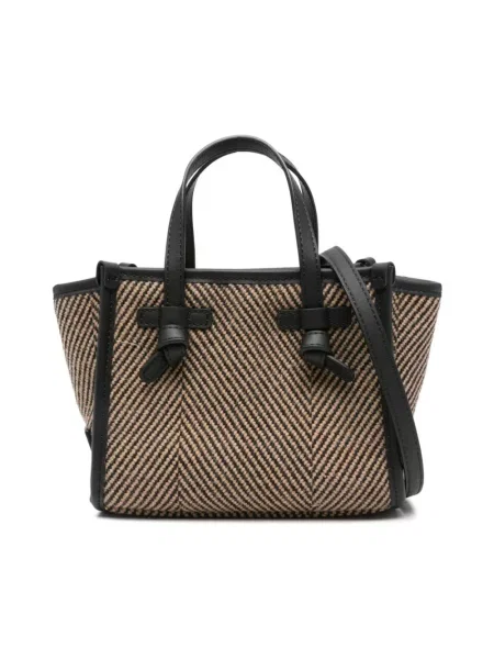 Shopperka Gianni Chiarini w jodełkę czarna
