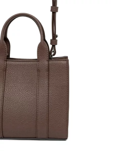 Shopper torbica Karl Lagerfeld s autogramom smeđa