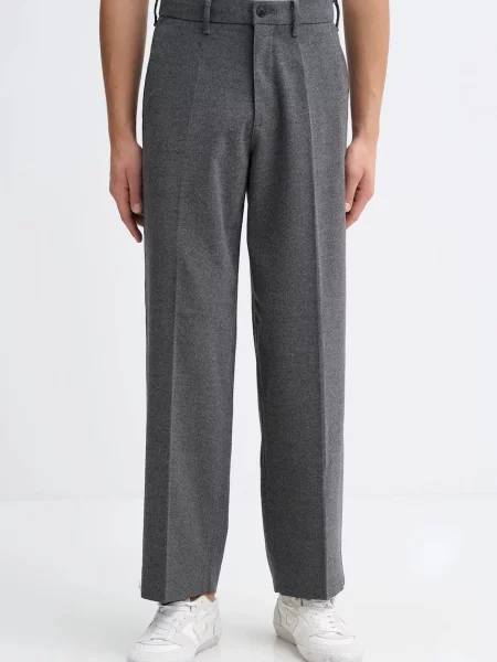 Hlače Abercrombie & Fitch siva